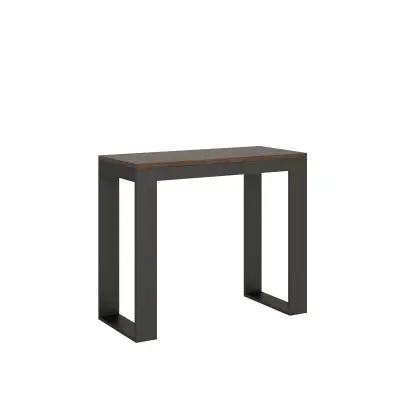 Ityhome 90 x 77 konzolna miza rjava