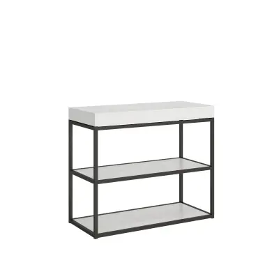 Ityhome 90 x 77 konzolna miza bela