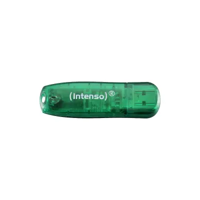 INTENSO 8GB Rainbow zelen, USB 2.0 disk, s pokrovčkom