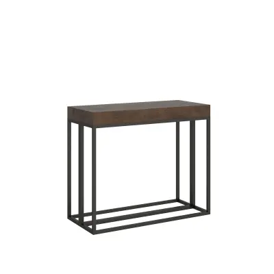 Ityhome 90 x 77 konzolna miza rjava