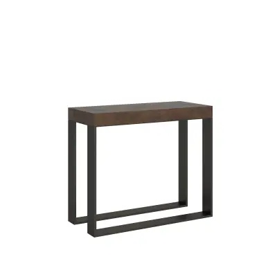 Ityhome 90 x 77 konzolna miza rjava