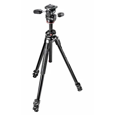 MANFROTTO 290 Dual aluminijasto 3 sekcijsko stojalo z 804 3 Way glavo