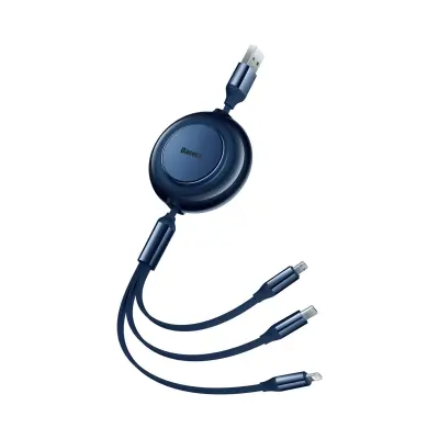 Baseus polnilni kabel USB 3v1 Lightning/ TipC/Mikro 3.5A moder 1,2m CAMJ010003