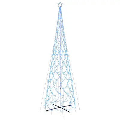 vidaXL Novoletna jelka stožec 3000 modrih LED lučk 230x800 cm