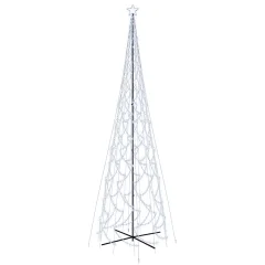 vidaXL Novoletna jelka stožec 3000 hladno belih LED lučk 230x800 cm