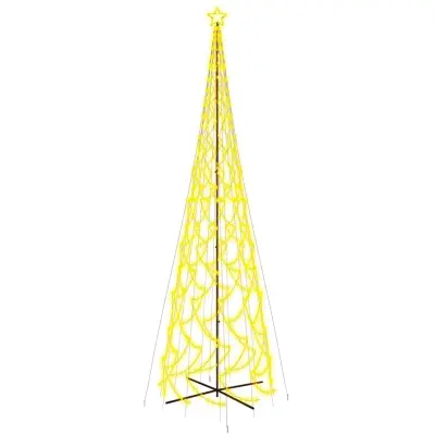 vidaXL Novoletna jelka stožec 3000 toplo belih LED lučk 230x800 cm