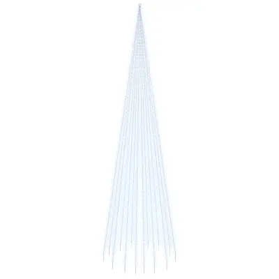 vidaXL Novoletna jelka iz 1134 hladno belih LED lučk 800 cm
