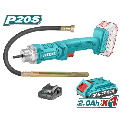 Akumulatorski betonski vibrator, 2300rpm/20V/2.0Ah-7.5Ah/P20S (TCVLI2023011)