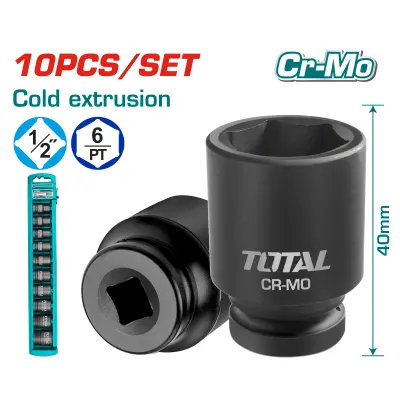 10-delni set 1/2" nastavkov za udarni ključ, , serija INDUSTRIAL (THISTD12101)