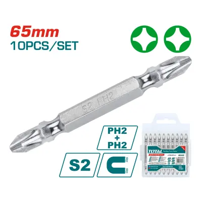10-delni set nastavkov za izvijač 65mm, serija INDUSTRIAL (TAC16PH233)
