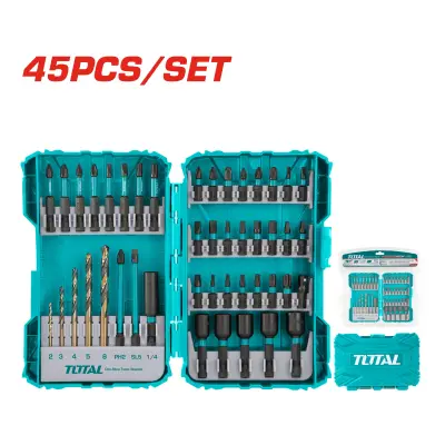 45-delni set udarnih izvijačev in svedrov, serija INDUSTRIAL (TACSDL24502)