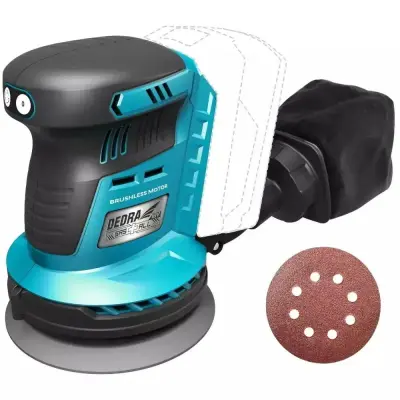 Sas+all PRO 18V brezkrtačni akumulatorski rotacijski brusilnik 125mm