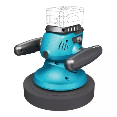 Sas+all PRO 18V brezkrtačni akumulatorski ekscentrični rotacijski polirnik 250mm