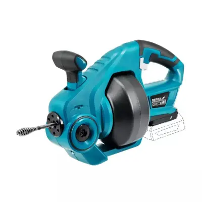 Sas+all PRO 18V akumulatorski čistilec za čiščenje odtočnih cevi 7m