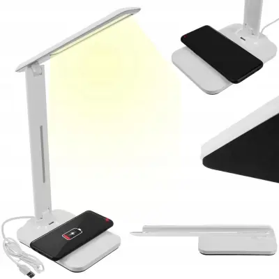 Touch LED namizna svetilka z USB in polnilno postajo za telefone 10W