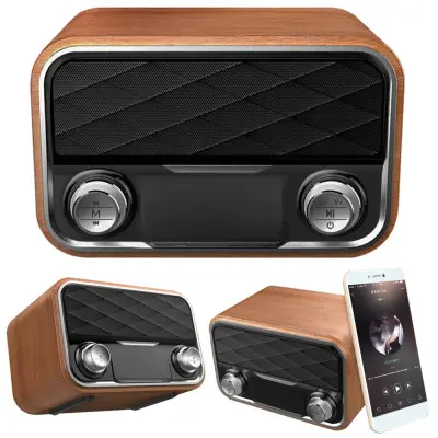Prenosni akumulatorski 2000mAh bluetooth FM radio USB AUX