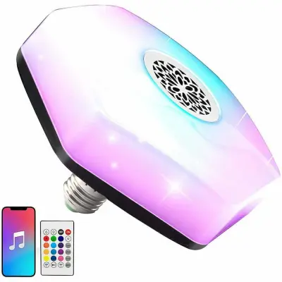 RGBW LED žarnica in bluetooth zvočnik + daljinski upravljalnik