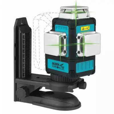 Sas+all PRO 18V aku. 3D 12 linijski zeleni gradbeni laserski nivelir OSRAM