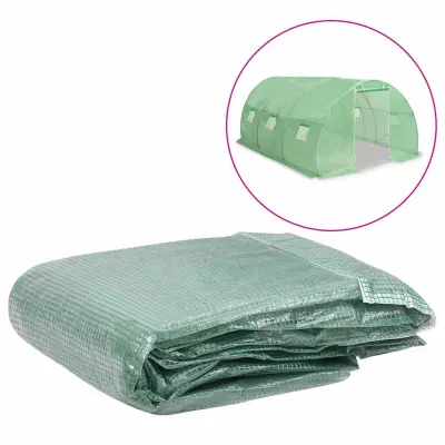 vidaXL Nadomestno pokrivalo za rastlinjak 13,5m² 300x450x200 cm zeleno