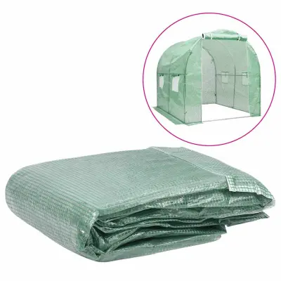 vidaXL Nadomestno pokrivalo za rastlinjak 4 m² 200x200x200 cm zeleno