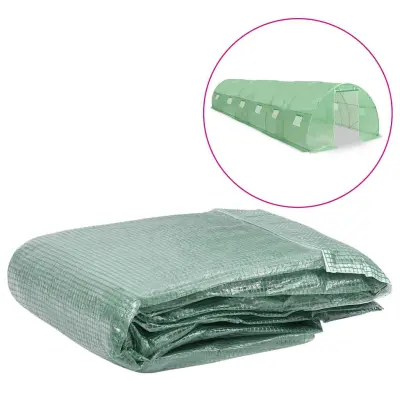 vidaXL Nadomestno pokrivalo za rastlinjak 27 m² 300x900x200 cm zeleno