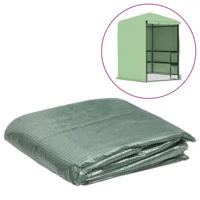 vidaXL Nadomestno pokrivalo za rastlinjak 6,5 m² 255x255x194 cm zeleno