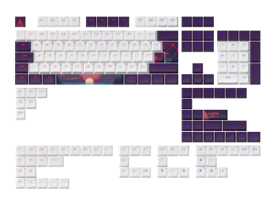 Dark Project - Sunrise Keycaps [ANSI & ISO]