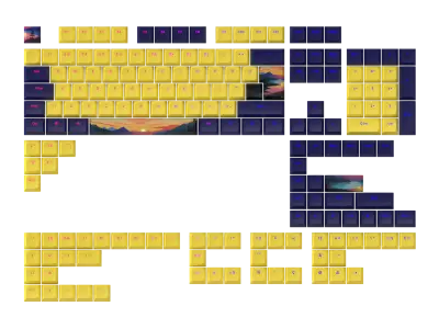 Dark Project - Sunset Keycaps [ANSI & ISO]