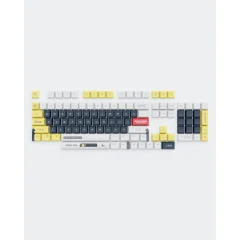 Dark Project - KS-2036 PBT Keycaps (ENG | White/Yellow)