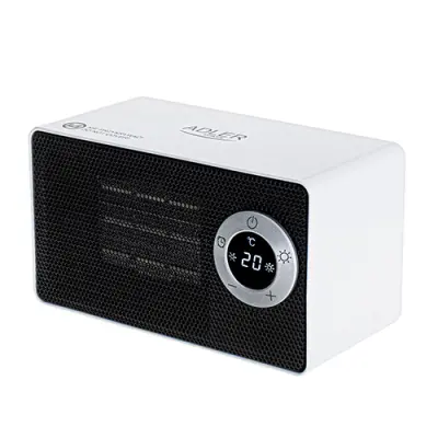 Keramični kalorifer ADLER Q LCD, 1000 W, bel