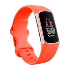 Fitbit Charge 6, Orange/Champagne Gold