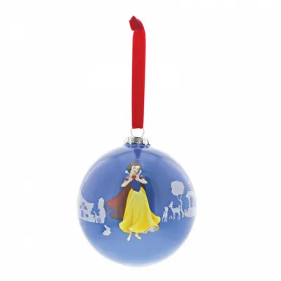 DISNEY SNEŽNO BELA KROGLA BOŽIČNI OKRASEK MALA PRINCESKA