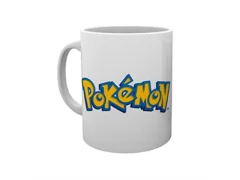 Logotip Pokémon z očesom GB in skodelica Pikachu