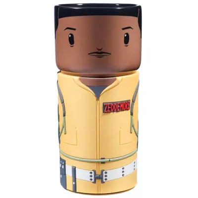 Keramična skodelica CosCups by Numskull Ghostbusters Winston Zeddemore Darilo z gumijastim tulcem 400 ml – uradno blago Ghostbusters