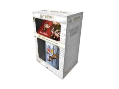 Pyramid International Harry Potter skodelica, podstavek in obesek za ključe v predstavitveni darilni škatli (Chibi Design) 11 oz keramična skodelica -