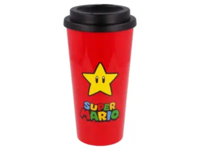 STOR Super Mario 520ML ESTRELLY Termo steklo, Večbarvno, Estándar