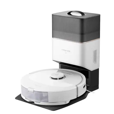 Roborock Q8 Max+ robotski sesalnik s samopraznilno postajo, bel