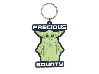 Star Wars: The Mandalorian RK39086C, gumijasti obesek za ključe Baby Yoda, uniseks, večbarvno, 4,5 x 6 cm