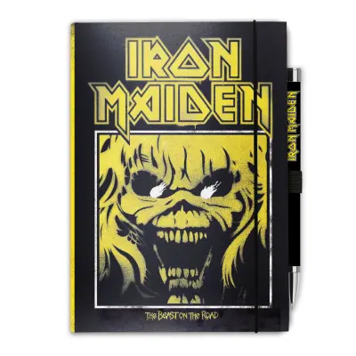 PREMIUM A5 ZVEZEK S PROJEKTORSKIM PISALO IRON MAIDEN