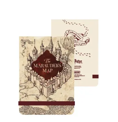 Harry Potter - Pisalne potrebščine in zvezki - Harry Potter Marauders Map 160 strani žepni zvezek