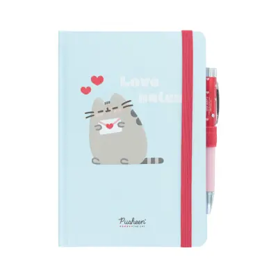PREMIUM A5 ZVEZEK S PISOM ZA PROJEKTOR PUSHEEN PURRFECT LOVE COLLECTION