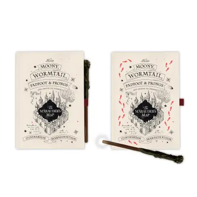 PREMIUM ZVEZEK A5 S SPREMENLJIVIM OPTIČNIM ČRNILOM HARRY POTTER - MARAUDER'S MAP