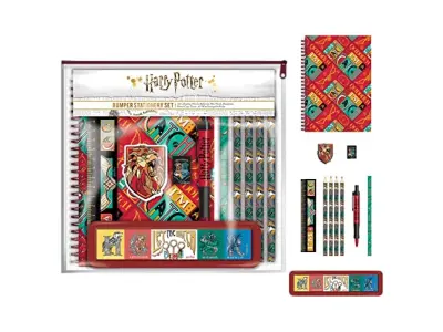 HARRY POTTER 11-delni komplet pisalnih potrebščin za odbijač, Quidditch Design - uradno blago