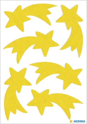 ČAROBNE NALEPKE BOŽIČNE ZVEZDE RUMENI FILT