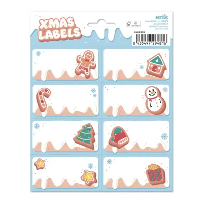 Ginger CHRISTMAS CHRISTMAS LEPLJIVE ETIKETE