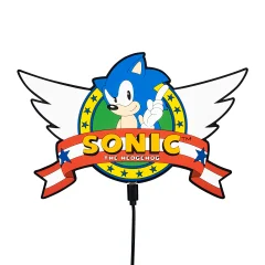 Numskull Uradna brezžična polnilna plošča SEGA Sonic the Hedgehog - 10 W hitri polnilnik Qi za vse brezžične naprave Qi