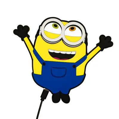Uradna brezžična polnilna plošča Numskull Minions 2 - 10 W hitri polnilnik Qi za vse brezžične naprave Qi