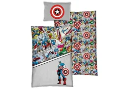 Komplet otroške posteljnine Disney Avengers, organski bombaž, prevleka za odejo 140 x 200 cm + prevleka za vzglavnik 65 x 65 cm