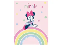 Odeja iz flisa Disney Minnie Mouse 140x100 Rainbow