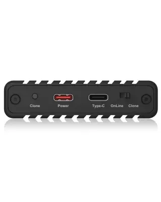 Icybox IB-2817MCL-C31 ohišje za 2 NVME SSD-ja s USB-C in USB-A priključkom